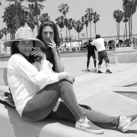 Gilad Londovski's wife and son together.